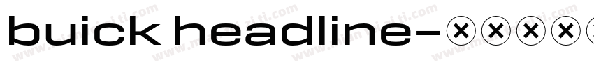 buick headline字体转换